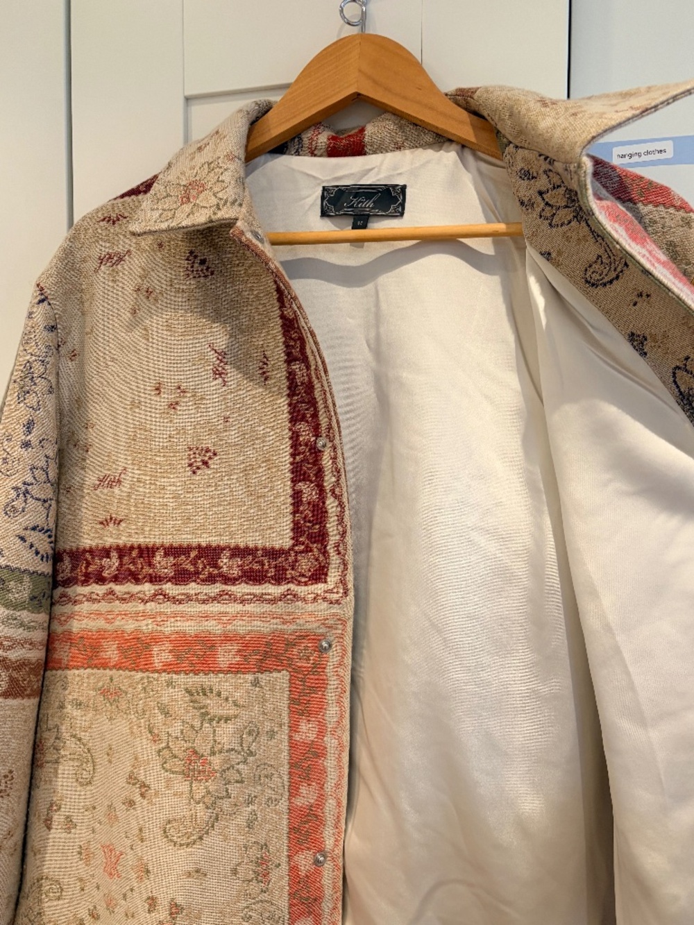 Kith Paisley Tapestry Coaches Jacket “Waffle” Men’s Fall 2025 - Picture 6 of 9
